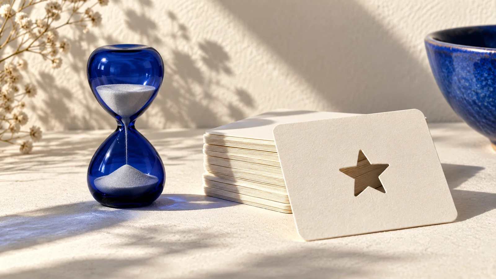 Editorial still life illustrating make five minutes of screen time feel like a complete activity